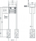 Preview: RENZ Briefkastenanlage freistehend, Basic B, Edelstahl V4A, Kastenformat 370x110x270mm, mit Klingel - & Lichttaster und Vorbereitung Gegensprechanlage, 2-teilig, zum Einbetonieren